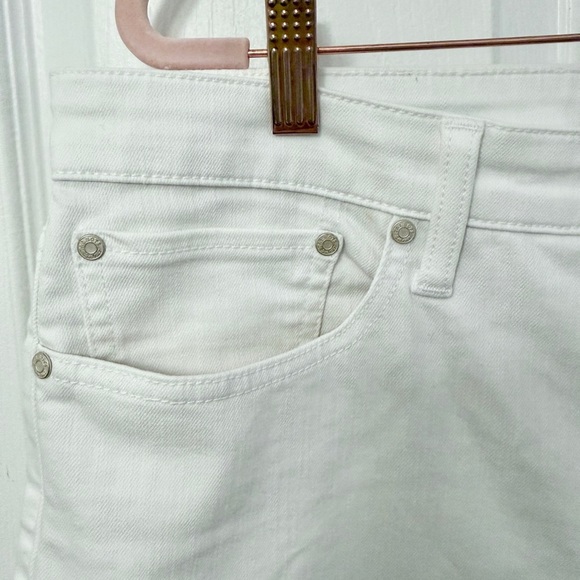 Talbots White Crop Flare Jeans 12 - Picture 6 of 6